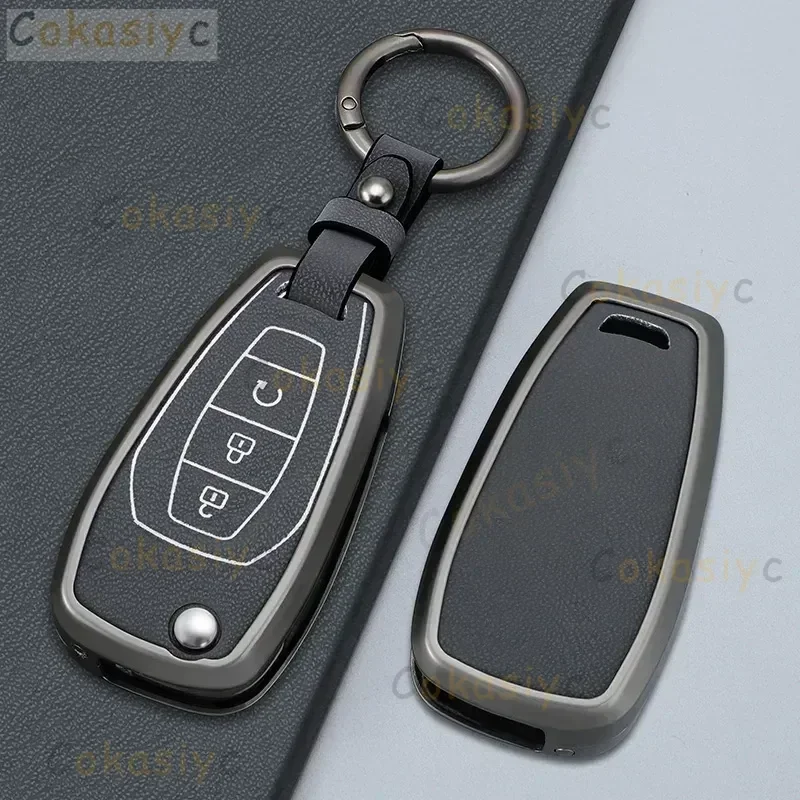 Funda para llave de coche de aleación de zinc para Chevrolet Onix Equino Orlando Cruze Spark Sonic Camaro Volt Bolt Trax Blazer Traverse Seeker
