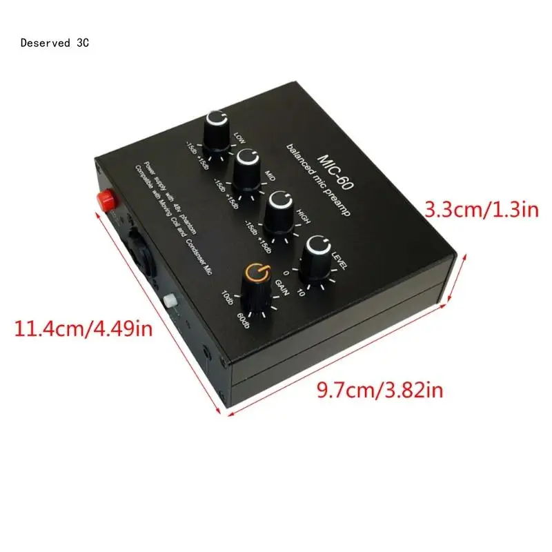 Balanced Dynamic Microphone Amplifier for Clear Sound Sensitivity Recording