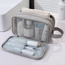 Toiletry Wash Bag Dry & Wet Separation Large Zipper Storage Bags Toiletry Organizer with Handle for Toiletries