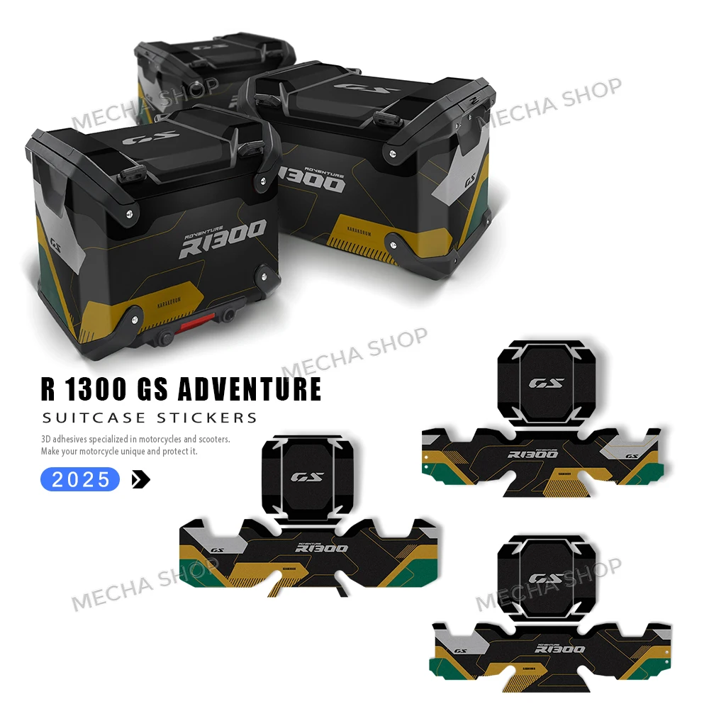 

For R1300GSA GS1300 ADV 1300GS Adventure Luggage Carrier Trunk Luggage Panniers Aluminium Side Top Cases Stickers 2025