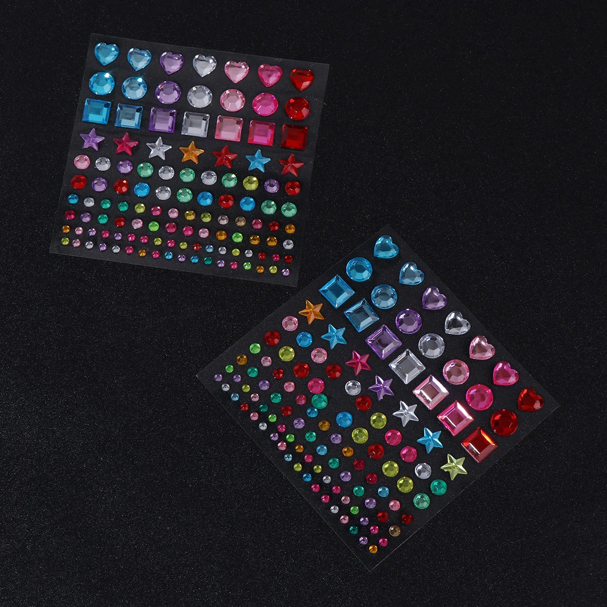 6 Sheets Rhinestone Stickers for Crafts Acrylic Crystal Gems Creative Photo Album Jewel