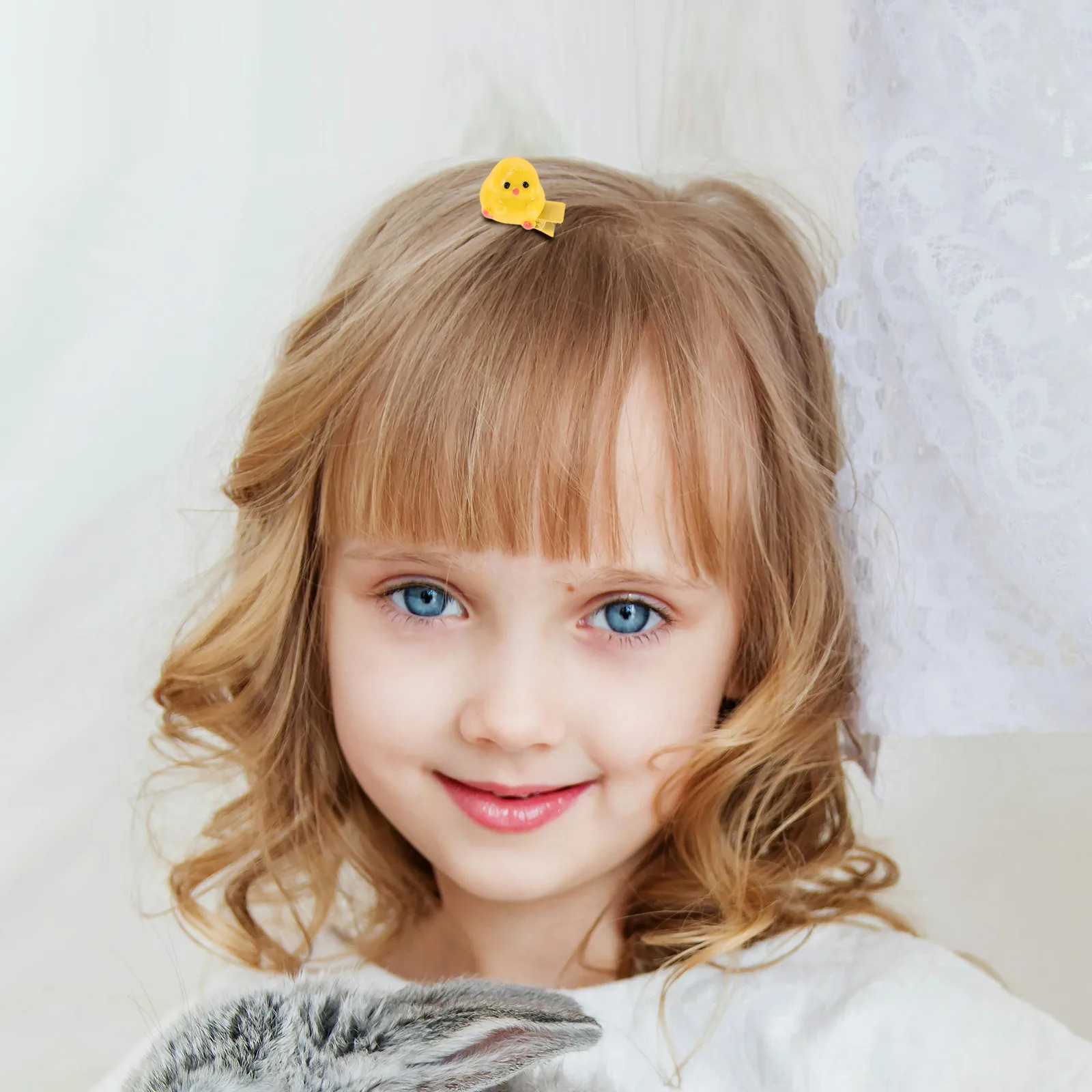 

6Pcs Novelty Yellow Chick Hair Barrettes Kawaii Cute for Girls Bangs Party Travel Daily Wear Cute Hair Clips Kawaii