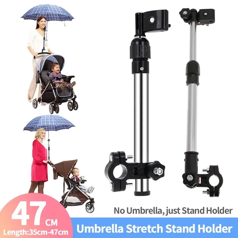 Edelstahl Dach Steht Jede Winkel Swivel Rollstuhl-fahrrad-regenschirm-halter-anschluss Kinderwagen Regenschirm Halter Regen Getriebe Werkzeug