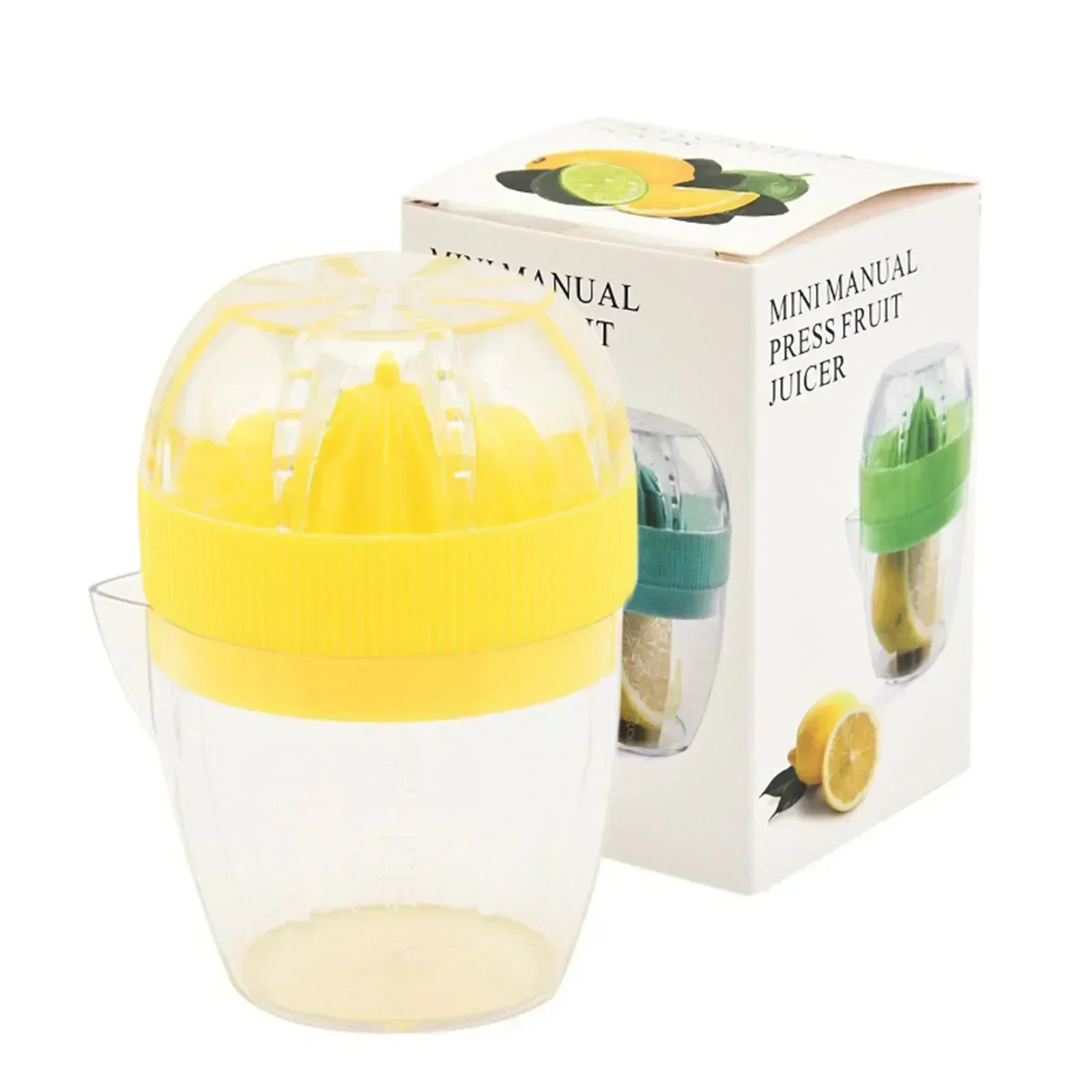 1pc 100*70mm Manual Citrus Juicer With Pour Spout Lemon Orange Hand Press Fresh Fruit Juice Kitchen Dining Tools Parts