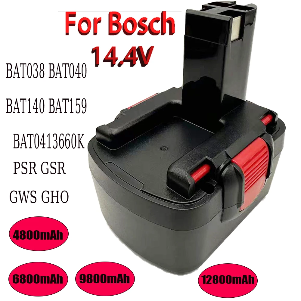 New 2026 For Bosch 14.4V Power Tools Replacement Batteries: BAT038, BAT040, BAT140, PSR 14.4VE-2, GSR 14.4V, GDS, 35614, BAT041
