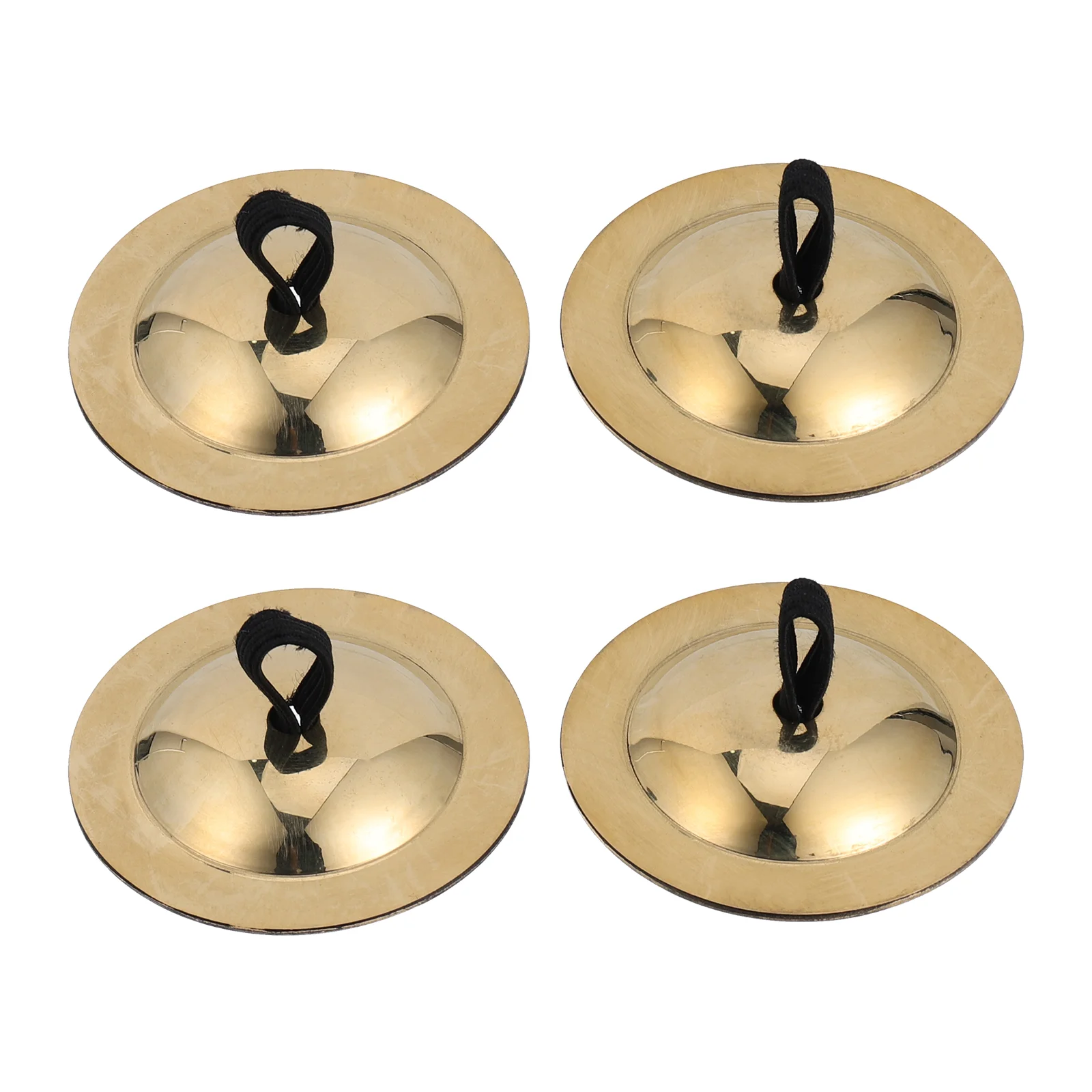 

2 Pairs Bronze Finger Cymbal Fun Musical Toys for Kids Rhythm Instruments Small Cymbals Pure Copper Percussion Simple Design