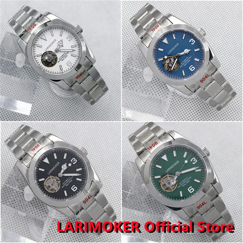 

LARIMOKER 2022 Brand New 36/39MM Luxury NH38A Movement Automatic Men Waterproof Watch Sapphire Oyster Bracelet reloj hombre