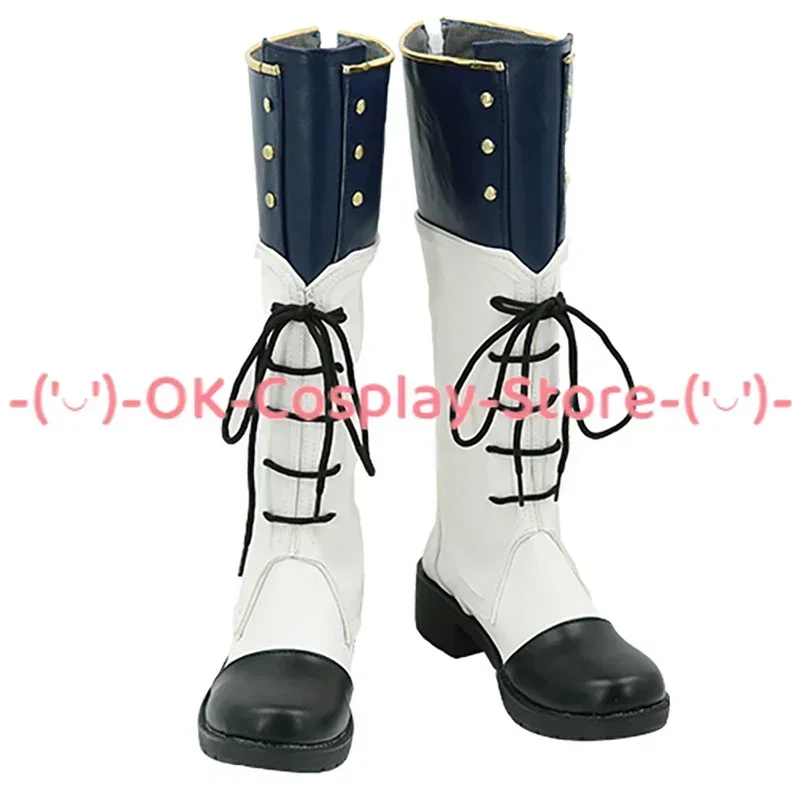 [Angepasst] Spiel Ensemble Sterne RankA Bloom Saegusa Ibara Cosplay Schuhe Anime Roleplay Prop Halloween Party PU Leder Stiefel