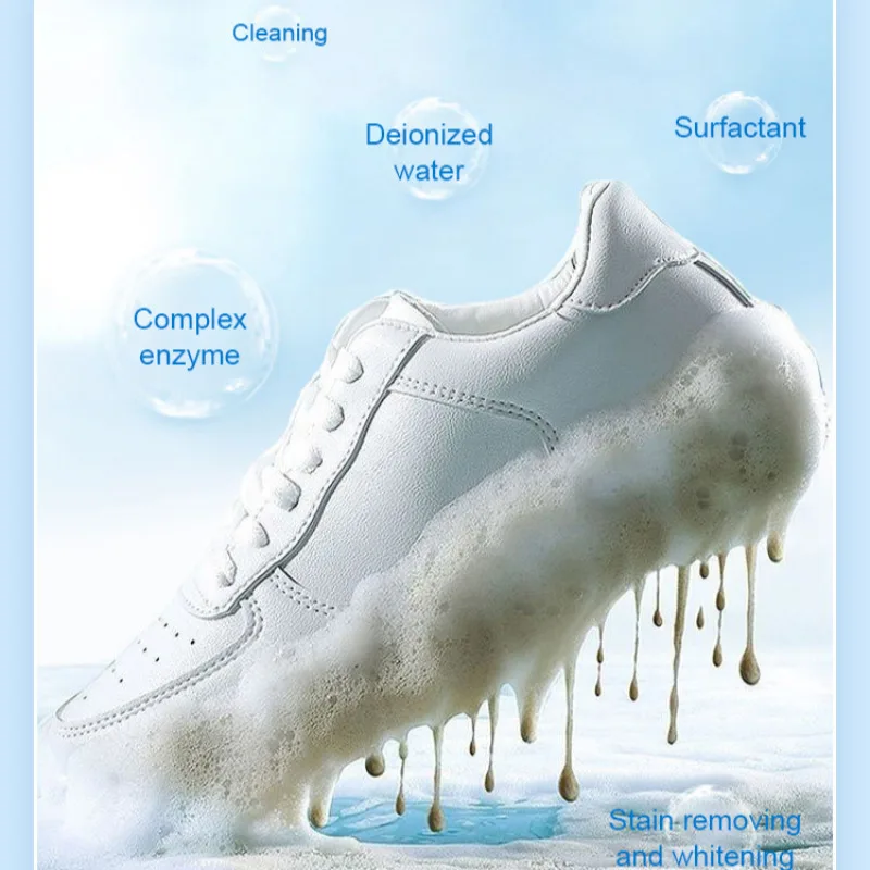 100ML Shoe Whitener Whiten Refreshed Polish White Shoe Clearning Foam White Shoes Cleaner Cleaning Tool Sneakers Care