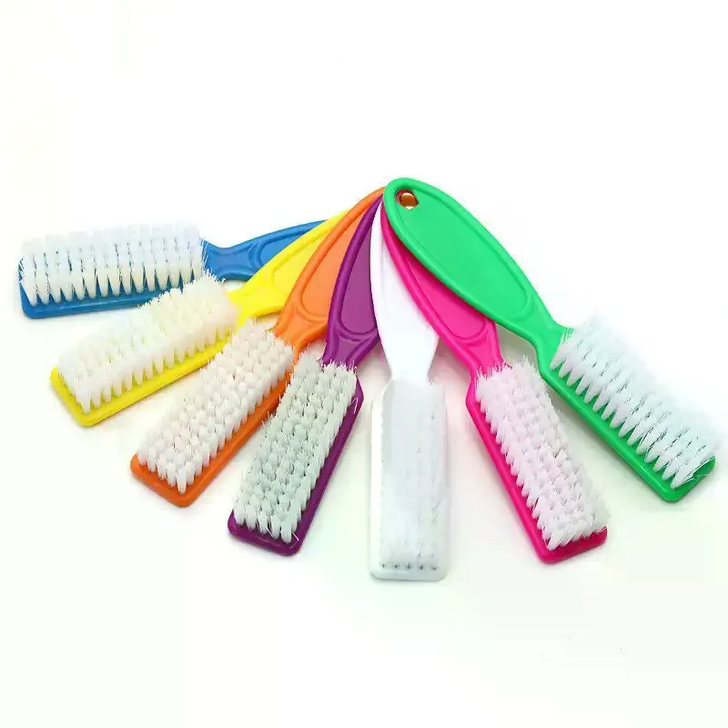 Hard Cleaner Horn Nail Brushes Multicolor Art Manicure Pedicure Remove Dust Plastic Salon