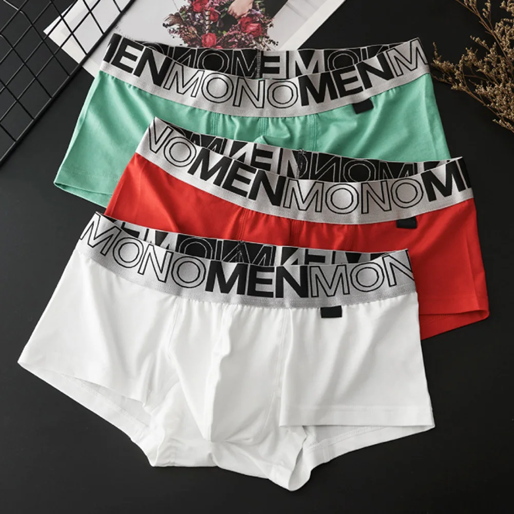 

Men Sport Boxer Shorts Low Waist Sexy Lingerie Modal Cotton Man Undrewear Elastic Briefs Solid Bulge Pouch Trunks Men's Panties