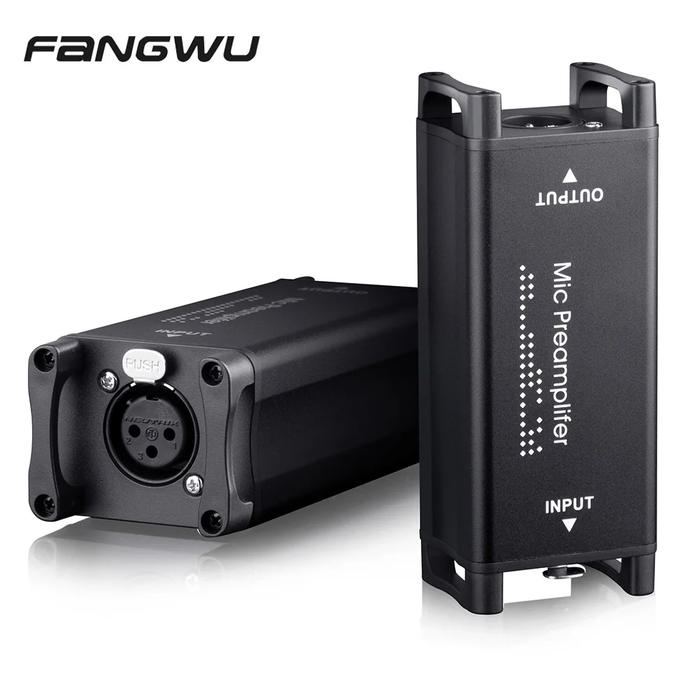 Live Dynamic Mic Professional Amplifier Preamp Gain Enhancement Microphones Preamp Converter Microphone Preamplifier