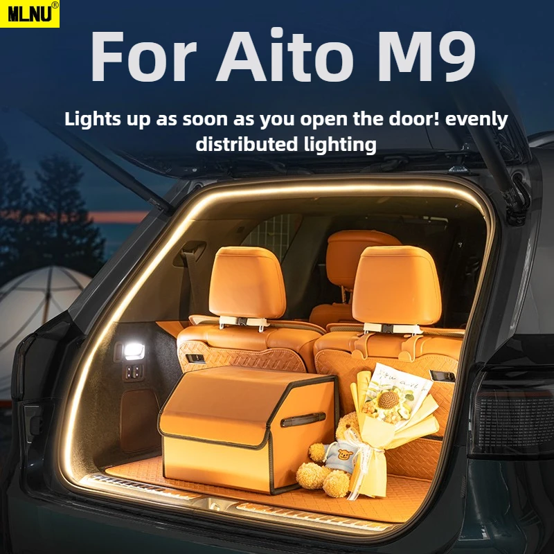 

Car Trunk LED Strip Lights For Aito M9 Accessorie 2026/2025,Waterproof&Luxury Texture Low Voltage Safety Long Lifespan 2022-2024