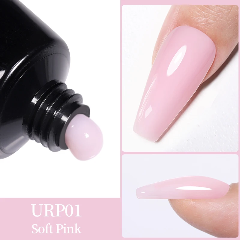 UR SUGAR 1/2PCS 15ml Nagelverlängerungsgel Soak Off UV LED Acryl Kristallweiß Klar Nude Gel Nagellack UV Baugel