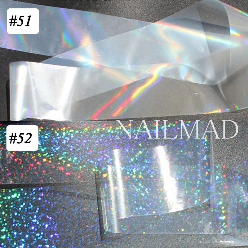 120m/roll Holographic Nail Foils Starry Sky Glitter Foils Nail Art Transfer Sticker Paper