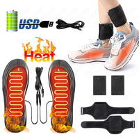 USB Heating Warm Insoles for Shoes Men Women Winter Sneaker Shoe Sole Feet Warmer Sock Pads Battery Electric Heated Shoe Insole