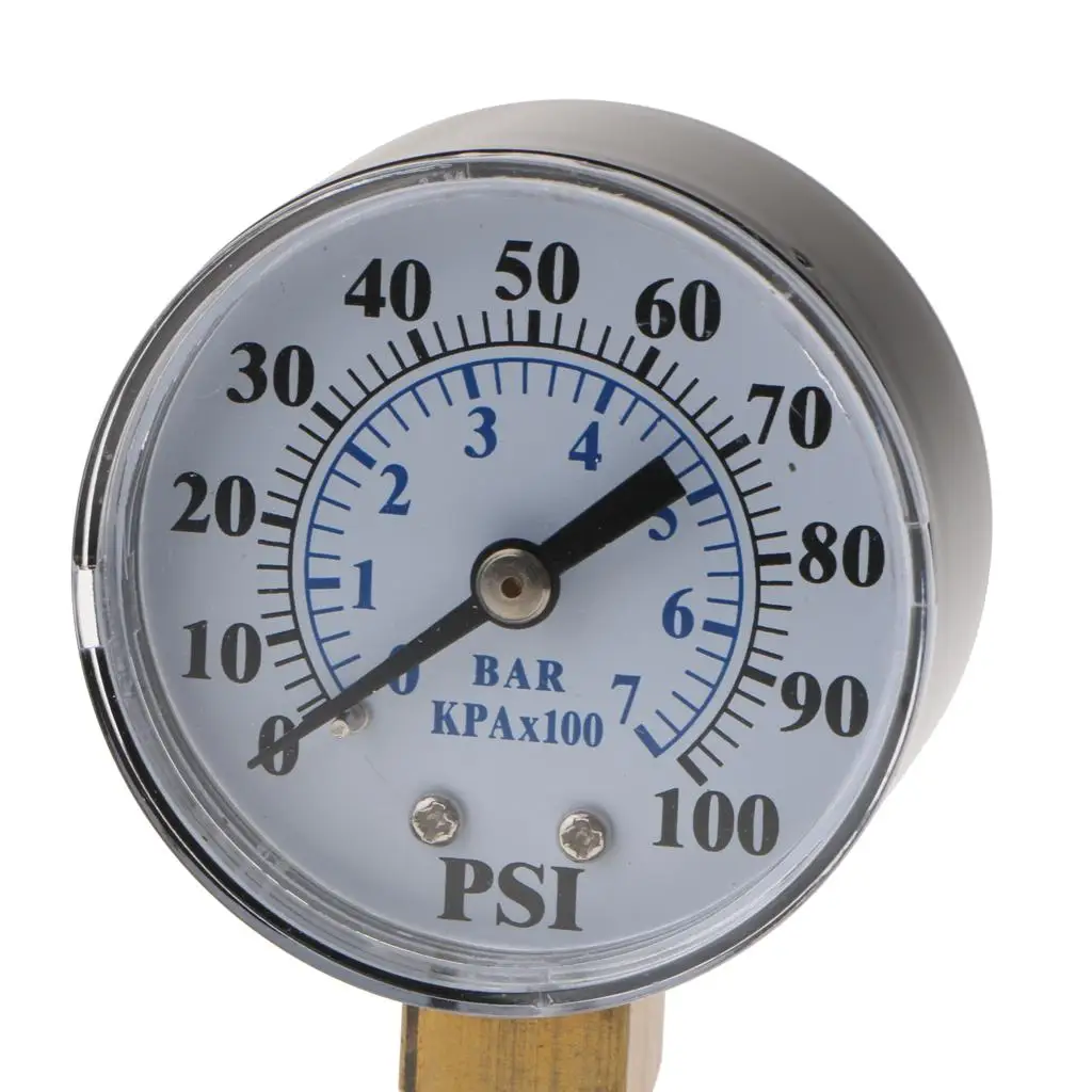 Oil Pressure Gauge Digital Bar Pressure Meter Vacuum Compound Gauge Water Air Psi Measuring Device for Industry Mining Home Use