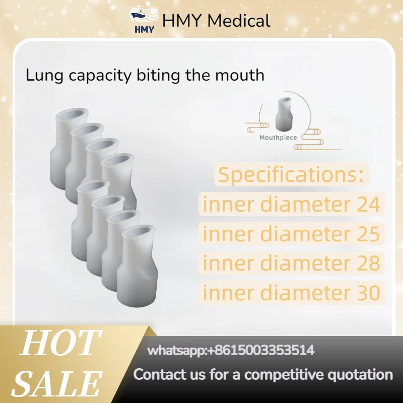 

100pcs Disposable Spirometer Mouthpieces, Universal Hygienic Mouthpiece for Portable Lung Monitor Spirometry