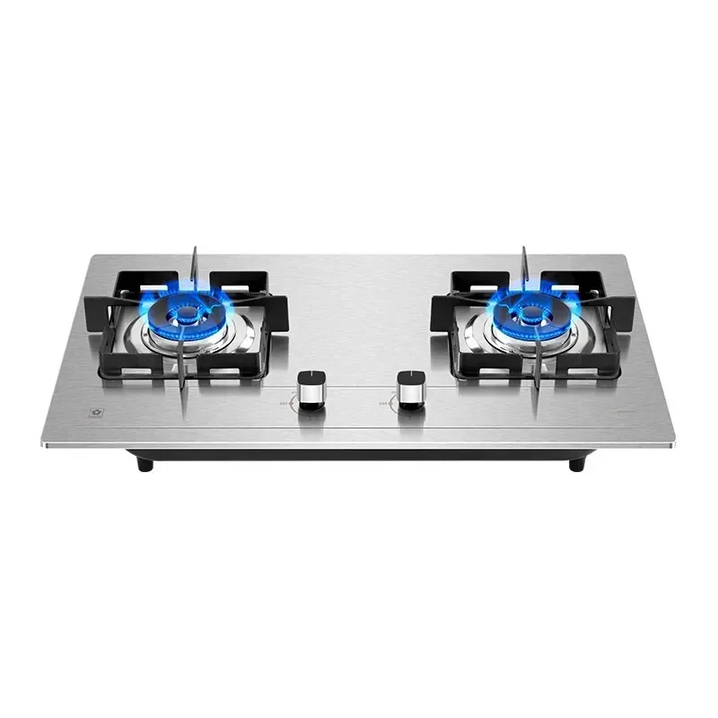 

Premium Gas Cooktops 2 Burners Stainless Steel Dual Fuel LPG Easy To Clean ADG05A Hot sales