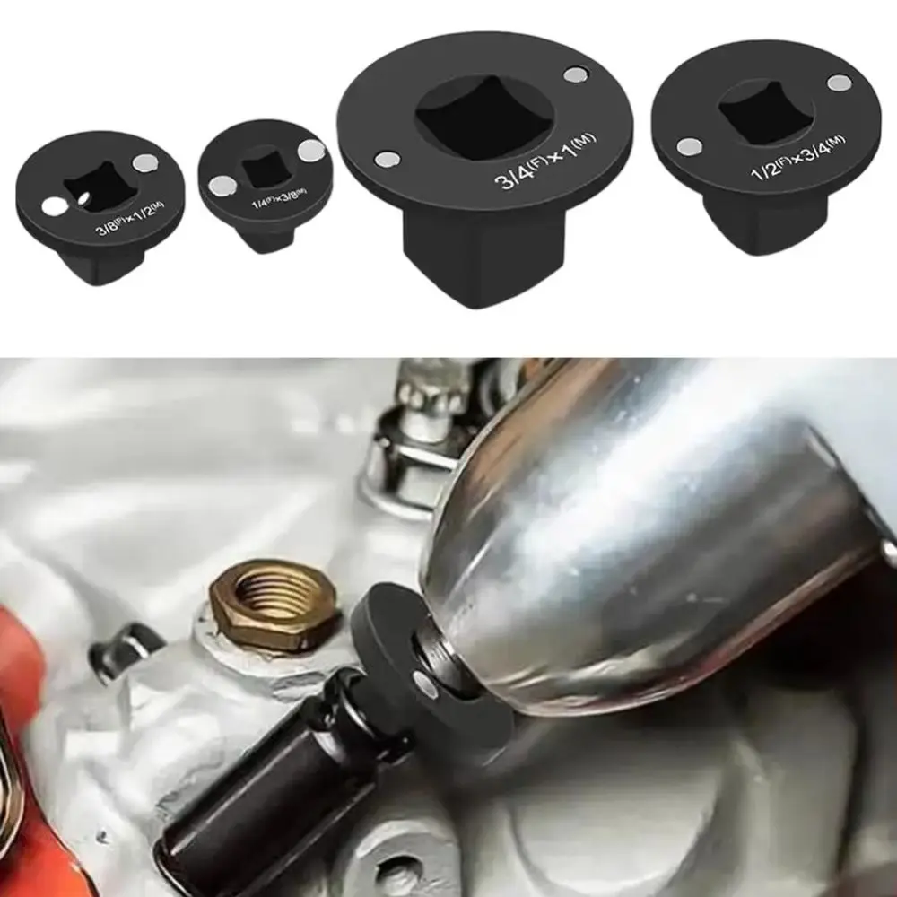 

4pcs 4PCS Set Low Profile Impact Socket Adapter Set Heat Treated Corrosion Resistant Wrench Adapter Set Reducer Type