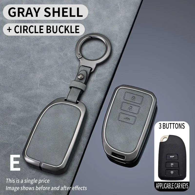 

For Toyota Yaris Yarisl X Hiace Vios Verso Camry Corolla Keychain CAR Accessories Alloy+Tpu Car Holder Shell Key Cover Case