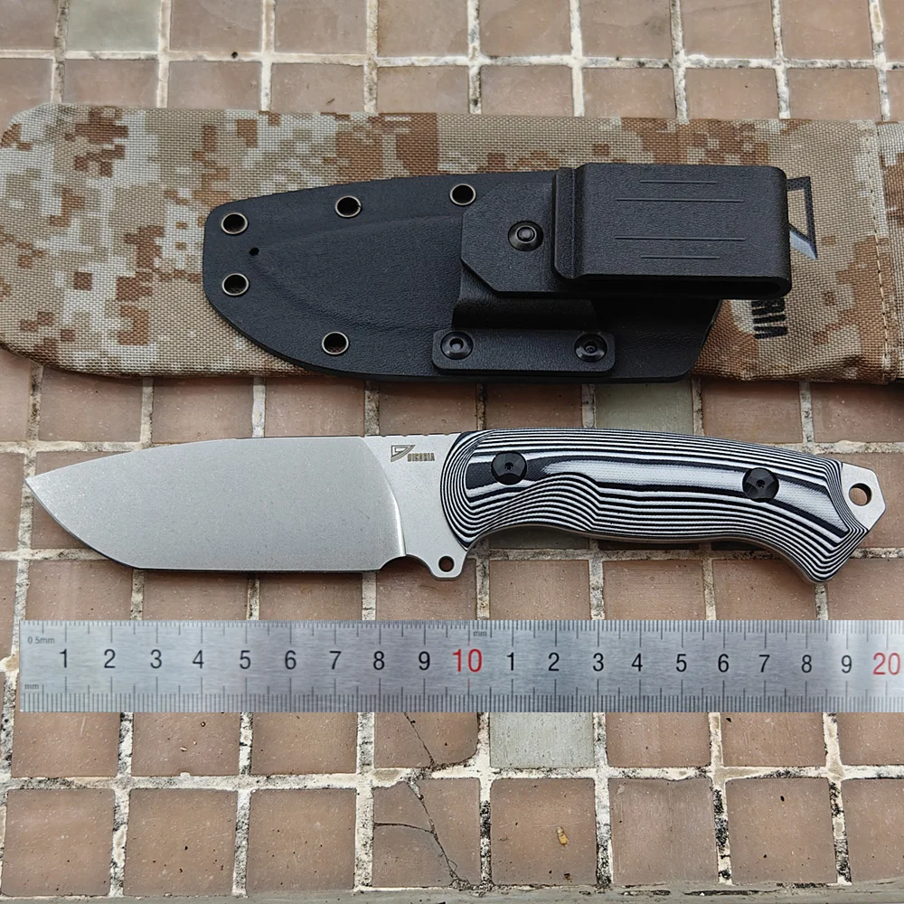 

DICORIA DK11 настоящий стальной нож D2 с фиксированным лезвием, G10, тактический нож для охоты на рыбу, прямые ножи для кемпинга, выживания, уличный EDC инструмент