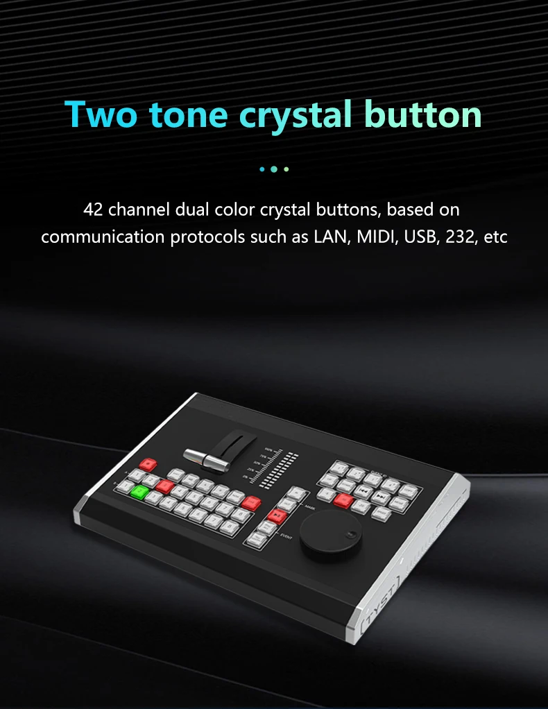 TYST TS-R6（TY-REW680Pro）Vmix Control Surface Slow Motion Replay Panel Video Switcher Keyboard for New Media Live Broadcast