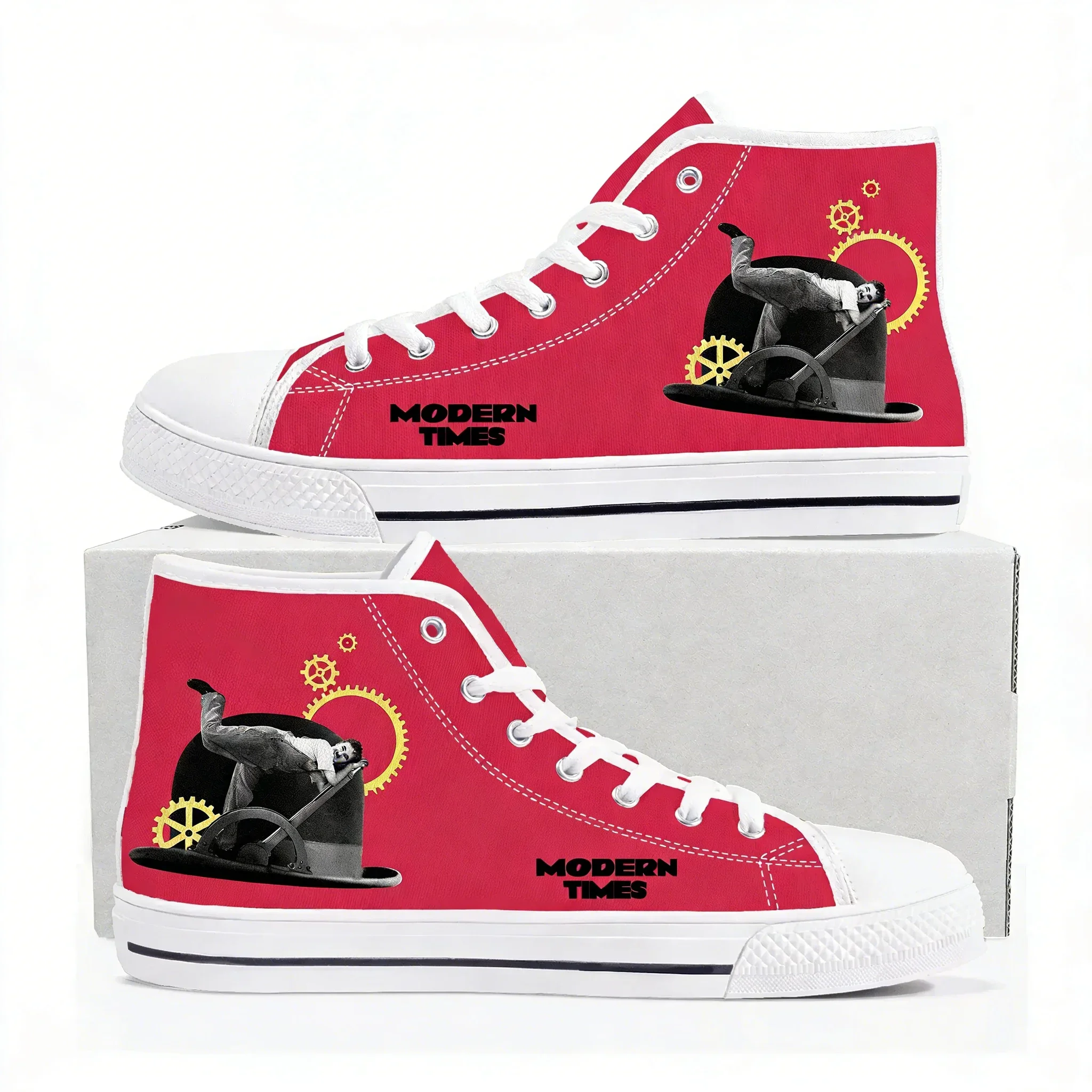Modern Times High Top High Quality Sneaker Mens Womens Teenager Canvas Sneaker Casual Fashion Patterns Shoe Custom Made Shoes
