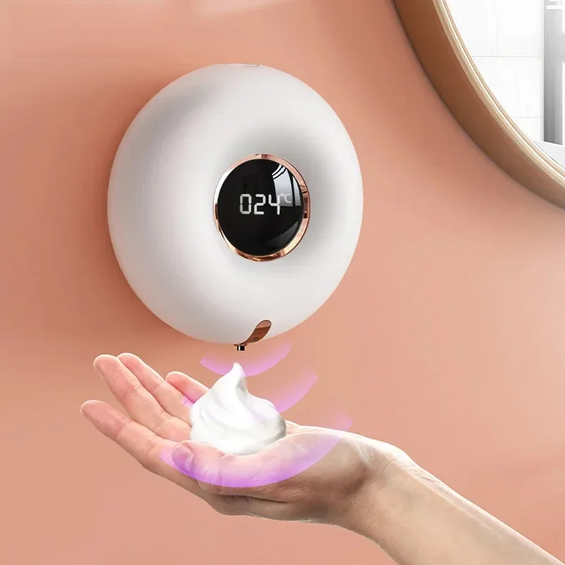 

Cleaning Foam Machine Soap Dispenser LED Display Automatic Induction Foam Hand Washer Sensor Household Infrared Soap Dispenser