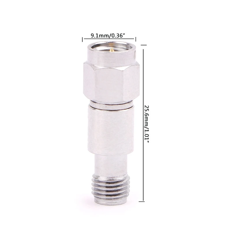 Imagem -06 - Atenuador de Aviação Coaxial Sma Macho para Fêmea Dc6ghz 8ghz 2w 50ohm Usado em Comunicação Móvel rf
