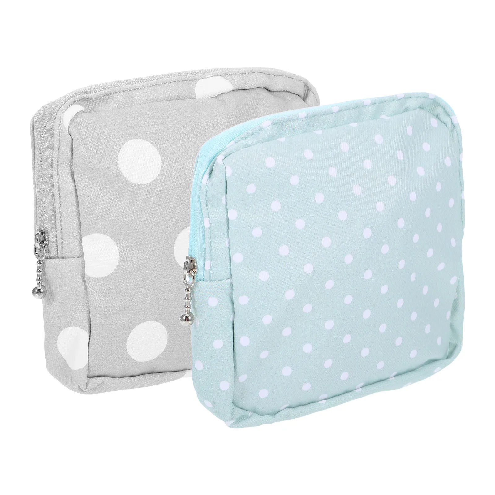 

2pcs Sanitary Pad Pouch Oxford Cloth Menstrual Napkin Bag Portable Lightweight Travel Case For Women Reusable Period Essentials