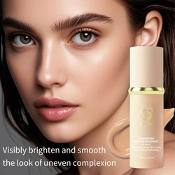 BARUBT Warm Skin Makeup Foundation 40ml Natural Lightweight Makeup Facial Concealer Foundation