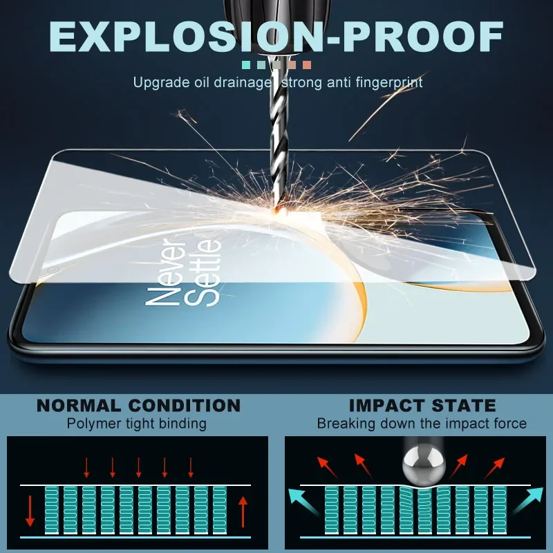4 قطعة 9D الزجاج المقسى ل OnePlus Nord CE 2 3 Lite 5G Ace 2V Pro واقي للشاشة ل OnePlus Nord 2T 3 طبقة رقيقة زجاجية واقية
