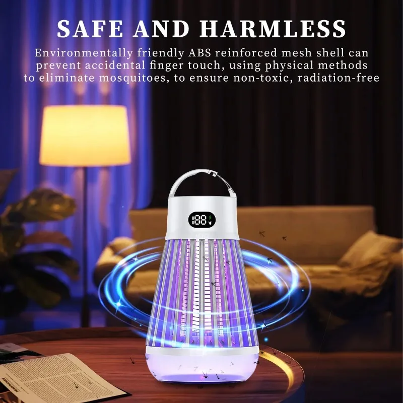 

USB Rechargeable Outdoor Mosquito Killer Lamp Mosquito Silent Mosquito Killer Lamp Mosquito Repellent Electric Mosquito Killer