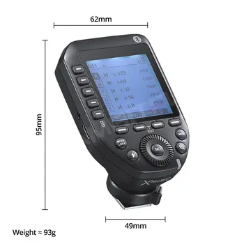 Godox Xpro II TTL Wireless Flash Trigger 1/8000s HSS TTL-Convert-Funzione Manuale Schermo Grande per Canon Nikon Sony Olympus Penta 10 best sales Godox Pro - №10