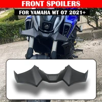 Accesorios para motocicleta, alerón delantero desnudo negro, Kit de alas aerodinámicas, alerón para YAMAHA MT 07 2021 2022 2023