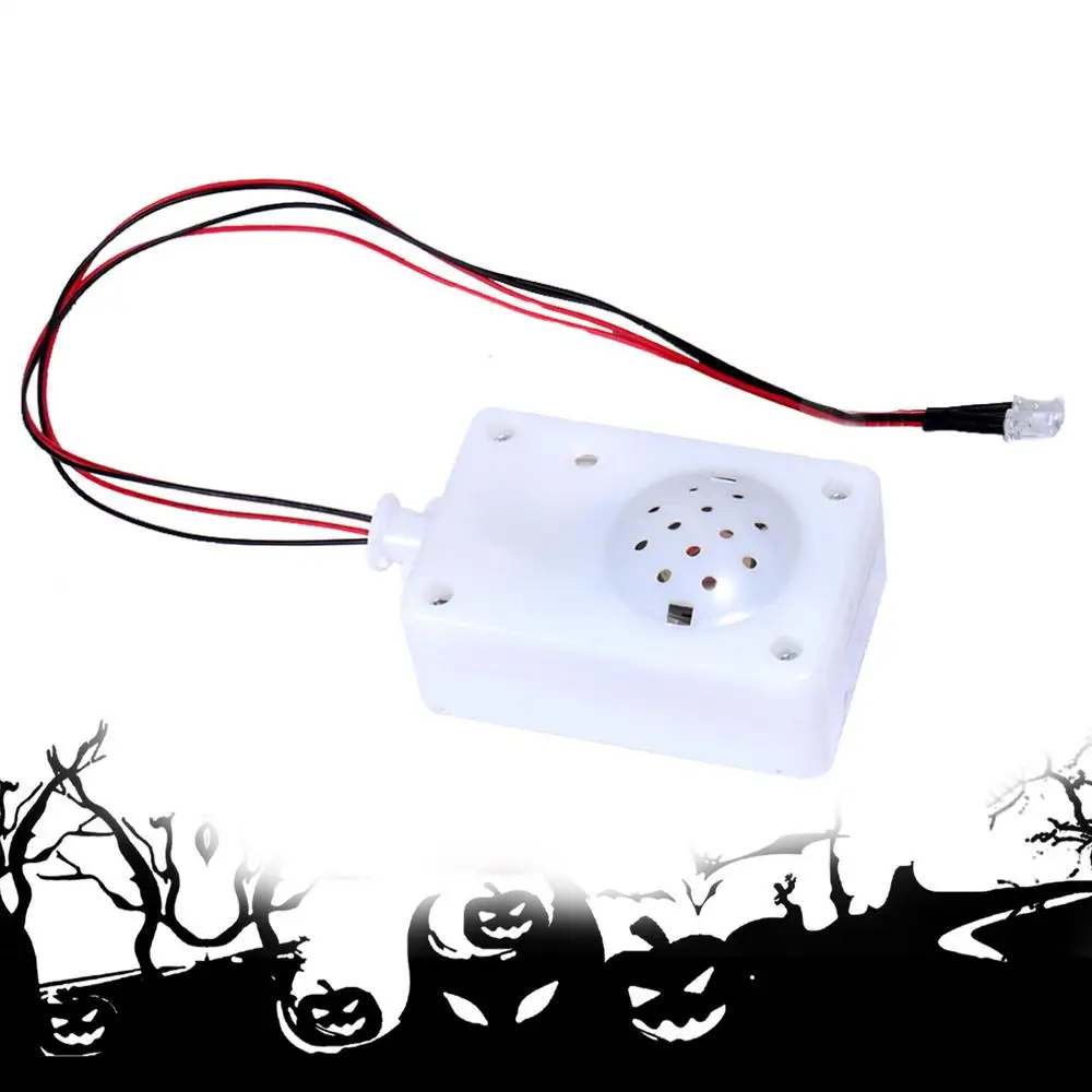 Sprachaktivierte Geist Screaming Requisiten mit LED-Licht Sound Sensor Halloween Party Scream Lautsprecher Horror Spukhaus Dekoration