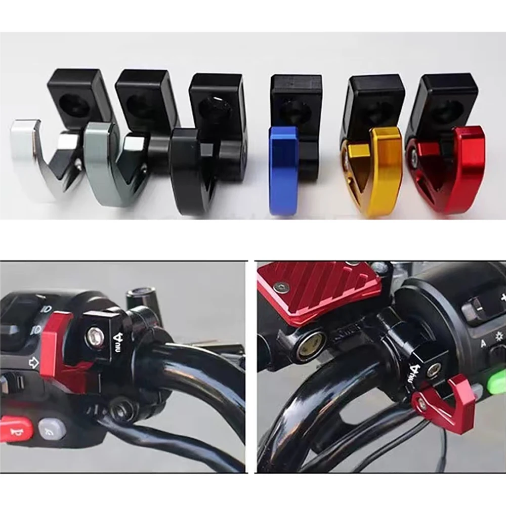 NEW Suitable for Haojue UHR150 modified faucet handlebar hook brake pump aluminum alloy helmet hook accessories