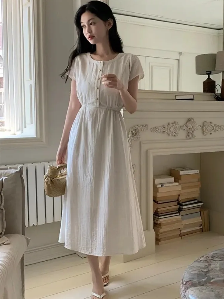 

Шикарные летние утягивающие металлические пуговицы с круглыми Ne средней длины ort Sve Dr, женские модные повседневные рукава, удобный крой