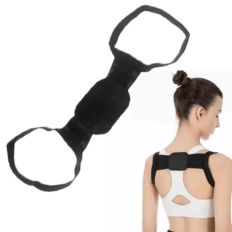 1-9 Pcs Massager Shapewear Chest Belt Back Shoulder Posture Corrector Black