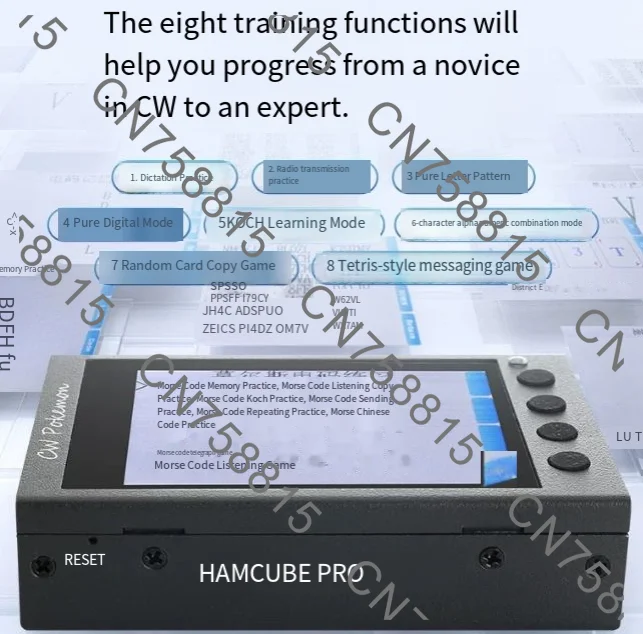 For Morse decoding practitioner, CW practitioner, support Chinese and English language intermodulation