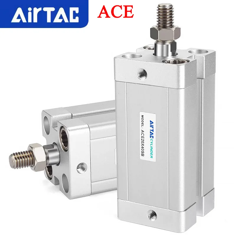 

AirTAC ACE Пневматический цилиндр Маленькая компактная внешняя резьба ACE12/16/20/25/32/40/50/63-10/30/40/50/100/150-S-B Магнитное крепление
