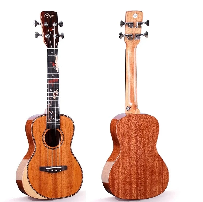 

Hooqu Wholesale 23 Inch Mahogany Single Top Ukulele Gloss Kids Solid Wood Ukulele