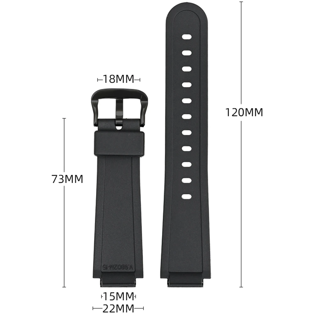 Watchband For AW-90H Strap Wrist Premium TPU Watch band accessories Comes with pin tool