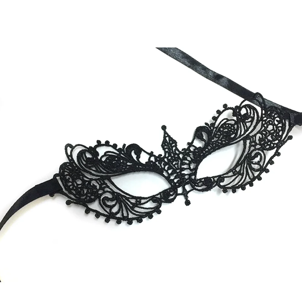 

Women's Black Lace Diamond Venetian Eye Mask Durable Comfortable for Masquerade Costume Cosplay Party Lace Mask