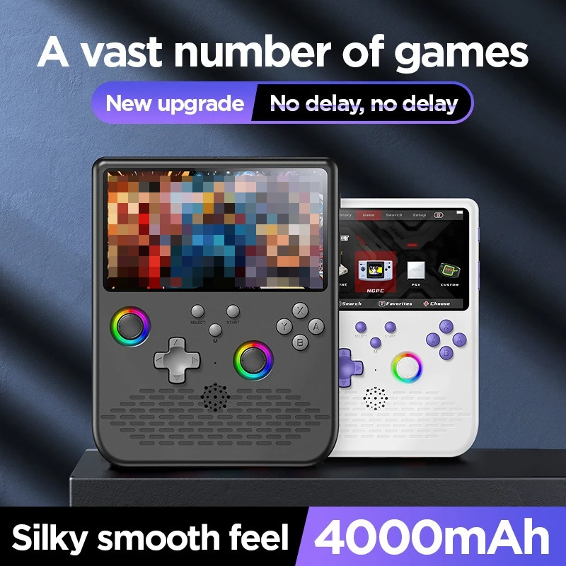 وحدة تحكم ألعاب محمولة ريترو وحدة تحكم ألعاب ريترو محمولة نظام لينكس 5.0 بوصة IPS شاشة HD مخرج 64 جيجابايت 20000 + ألعاب ريترو