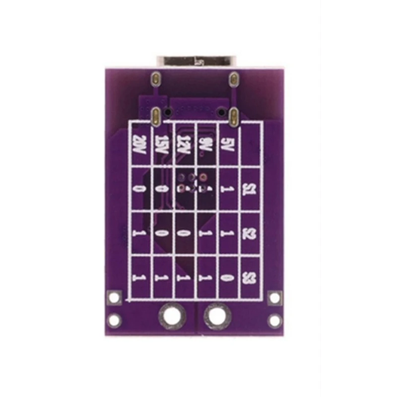 1Pcs Typ-C QC PD 2,0 PD 3,0 Zu DC Parodie Schnelle Ladung Trigger Umfrage Detektor USB-PD Notebook netzteil Ändern Bord