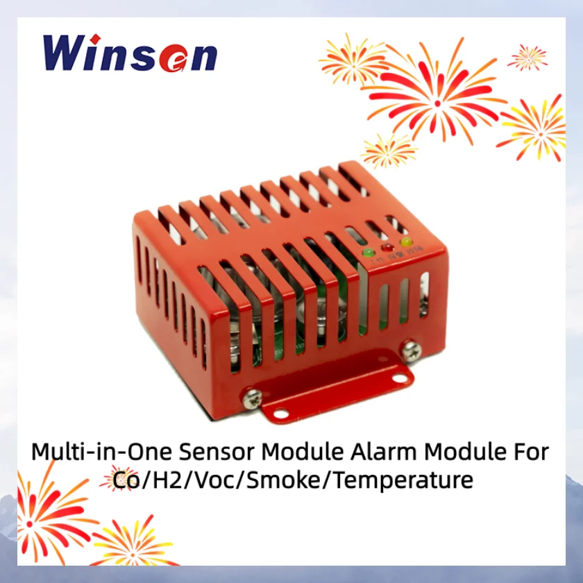 ZEH100 Multi-in-One Sensor Module Alarm Module For Co/H2/Voc/Smoke/Temperature