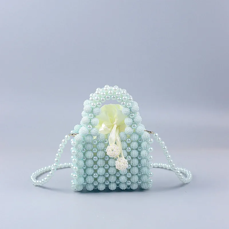 ใหม่ Mini น้ำหนักเบา Pearl Bayberry กระเป๋าถือ Retro Retro ผู้หญิง Handmade Beaded Crossbody กระเป๋า