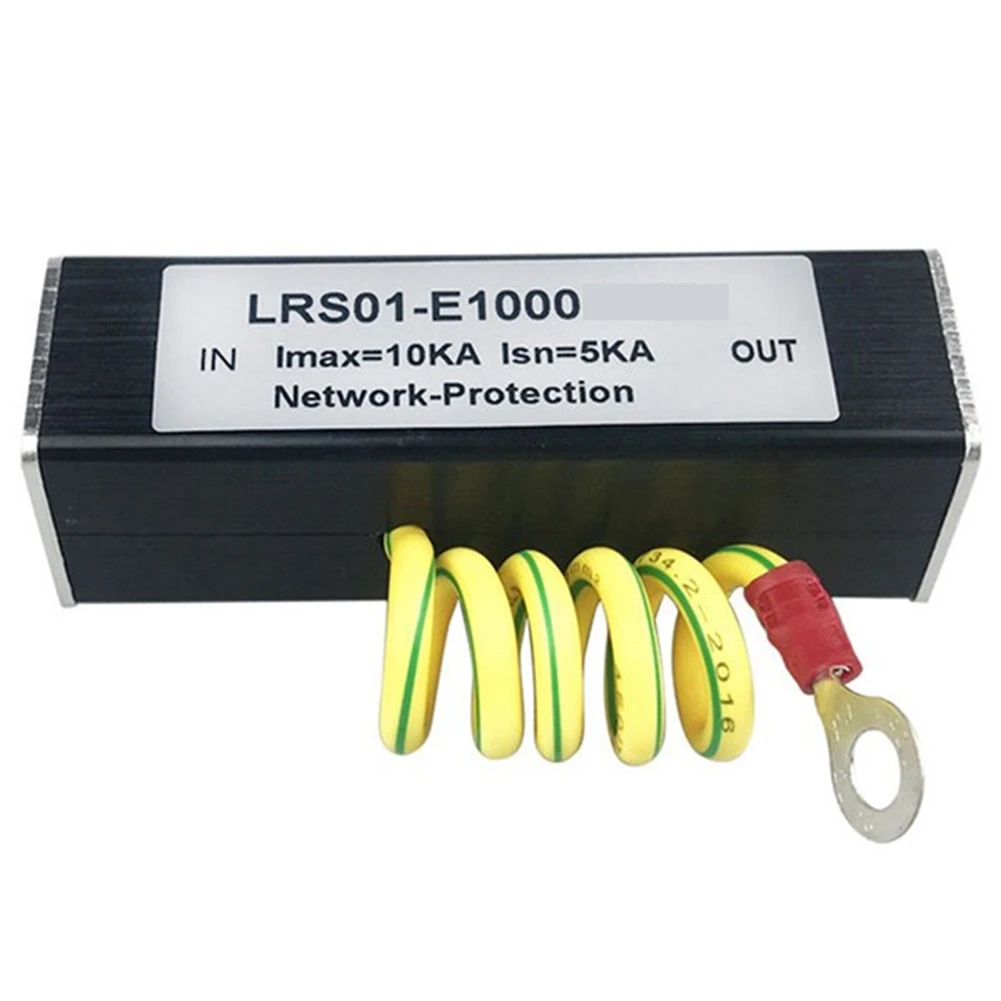 POE 1000M Защита сети POE 1000M Монитор Камера Защита от перенапряжения RJ45 Гигабитный Ethernet Защитное устройство ArresterABGI